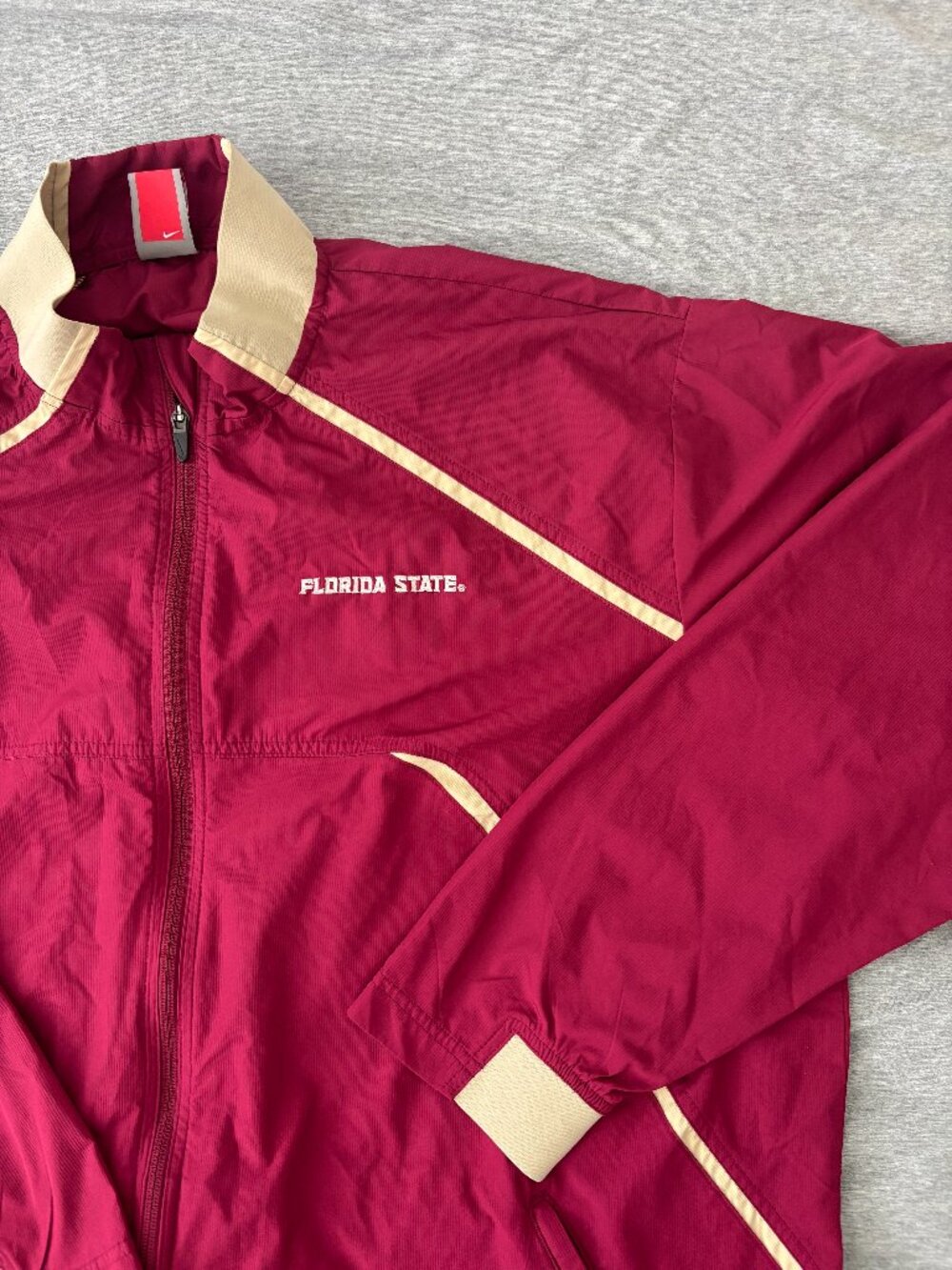 Nike Team FSU Seminoles Windbreaker Jacket XXL Football Blokecore Fall 09 Garnet
